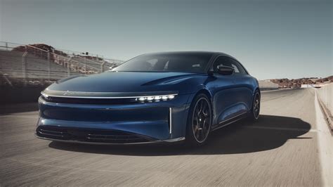 Lucid Air Sapphire’s three-motor powertrain delivers even more horsepower than the car’s dual-motor siblings, including the 1,050-hp Lucid Air Grand Touring ...